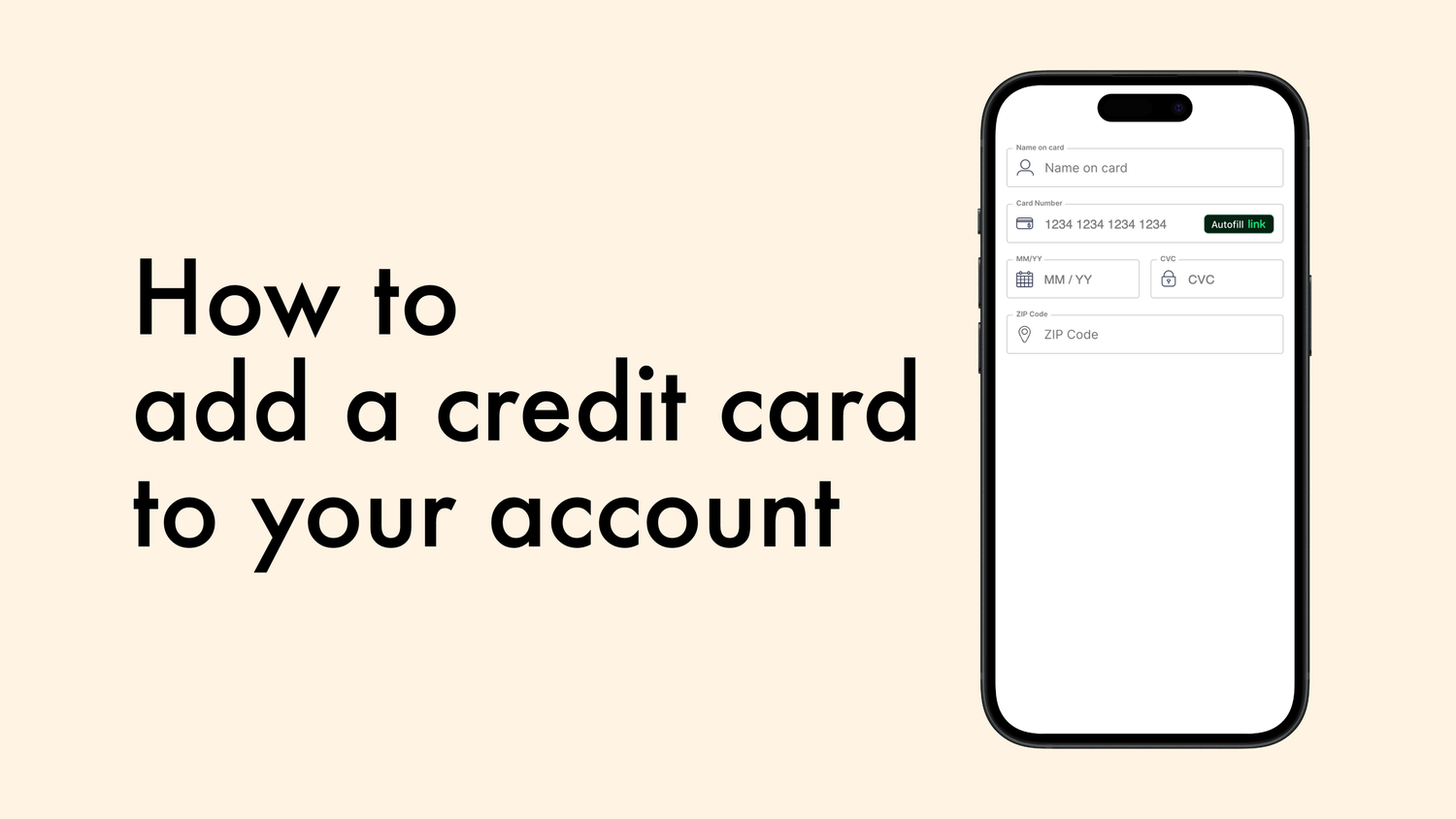 How to add a credit card to your account